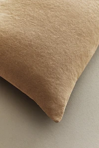 WASHED LINEN THROW PILLOW COVER