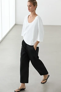 Pantalon capri slim