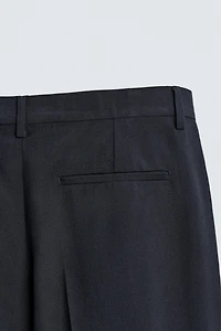 PANTALON DE COSTUME STRAIGHT FIT AVEC LAINE