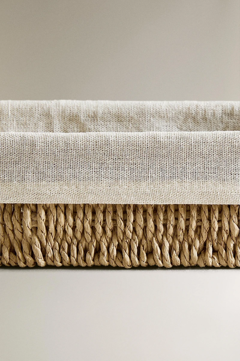 RECTANGULAR FABRIC INTERIOR BASKET
