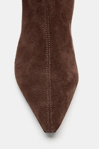 SPLIT LEATHER COWBOY BOOTS