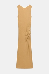 DRAPED MIDI DRESS