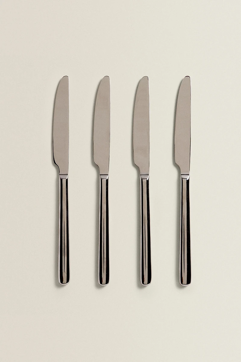 SET OF SHINY STEEL KNIVES (SET OF 4)
