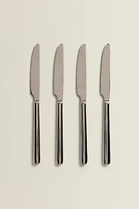 SET OF SHINY STEEL KNIVES (SET OF 4)