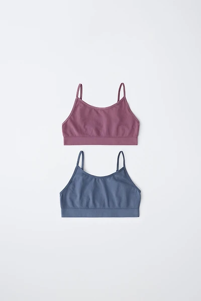 8-14 ANS / LOT DE DEUX TOPS SANS COUTURES