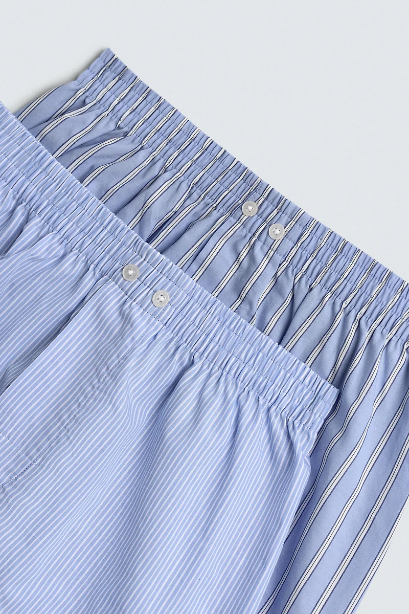 TWO-PACK COMBINED POPLIN BOXERS