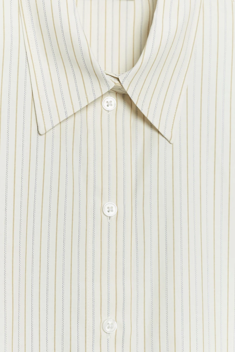 CHEMISE OVERSIZE EN POPELINE À RAYURES