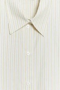 CHEMISE OVERSIZE EN POPELINE À RAYURES