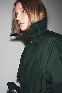 OVERSIZED WATER REPELLENT TRENCH COAT ZW COLLECTION