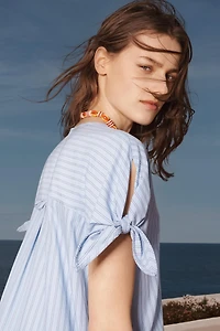 LIMITED EDITION STRIPED ASYMMETRIC DRESS