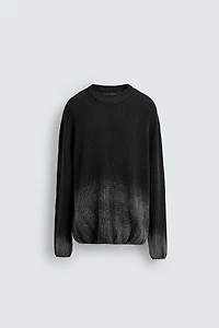 SPRAY-EFFECT PRINT SWEATER
