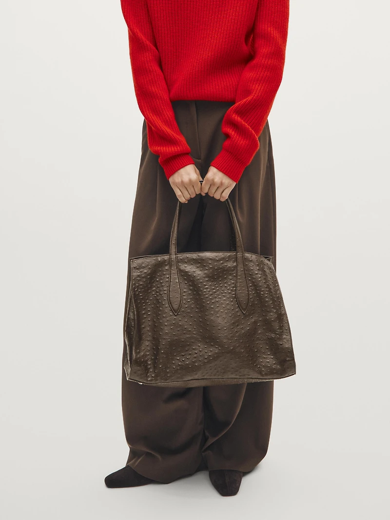 Grand sac MD ICON en cuir texturé