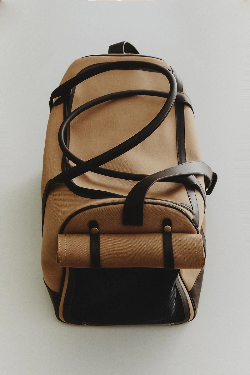 LEATHER PET CARRIER