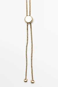 Oval Quartz Pendant Necklace