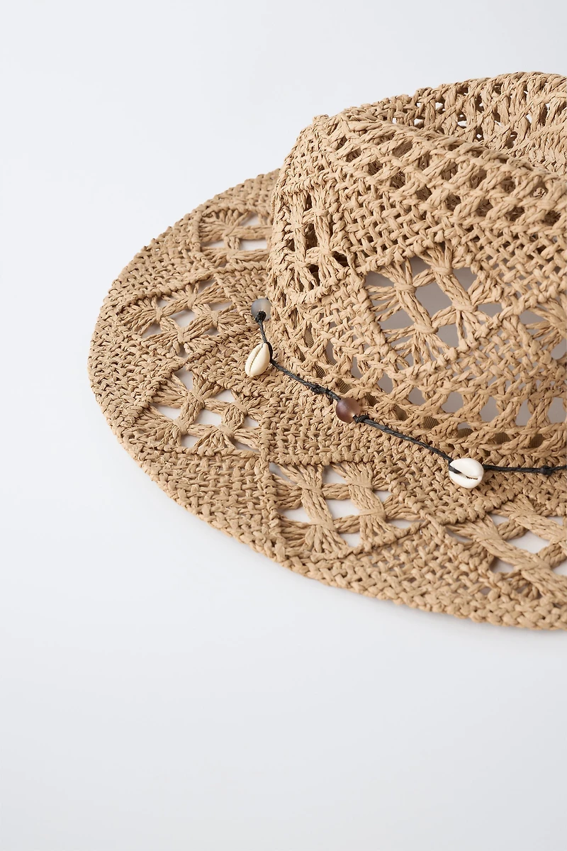 BONNET COWBOY COQUILLAGES