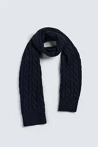 100% WOOL BRAIDED SCARF