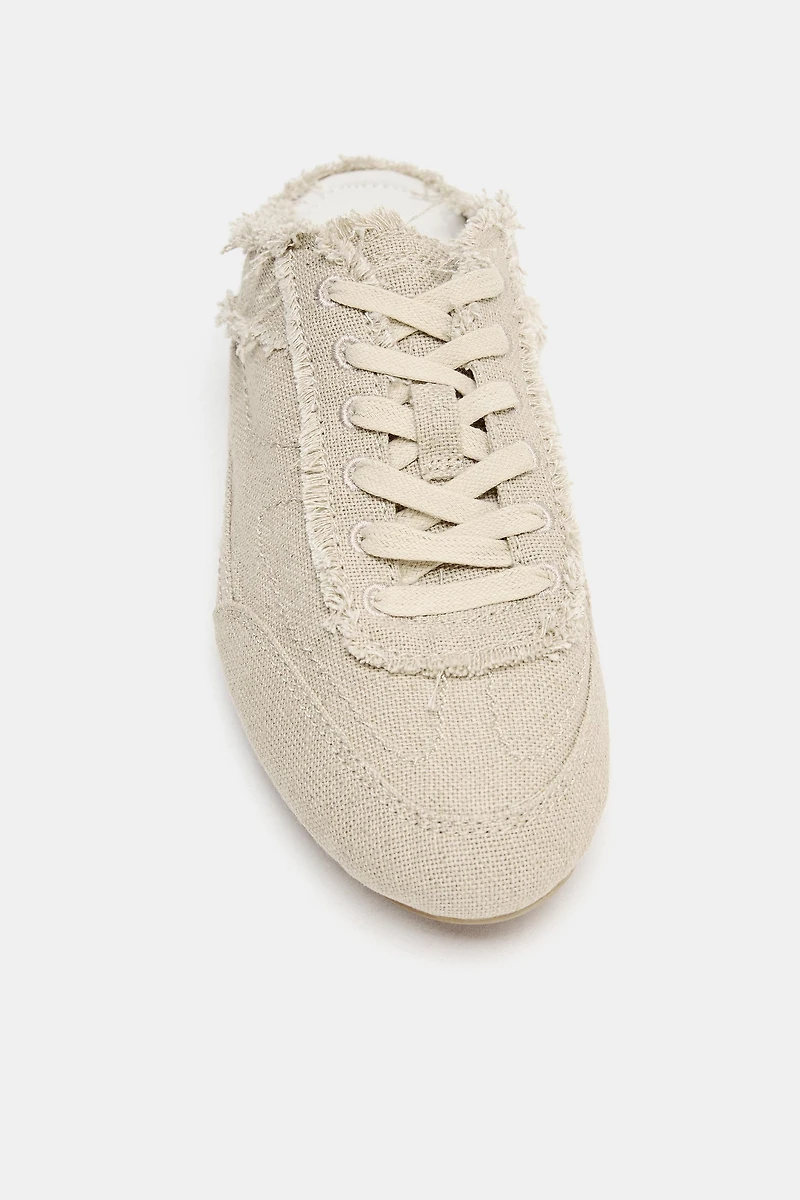 WORN-EFFECT MULE SNEAKERS