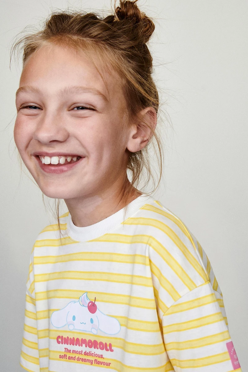 CINNAMOROLL © SANRIO STRIPED T-SHIRT