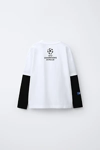 UEFA CHAMPIONS LEAGUE ® DOUBLE SLEEVE T-SHIRT
