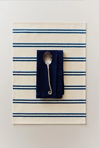EMBROIDERED STRIPE PLACEMAT