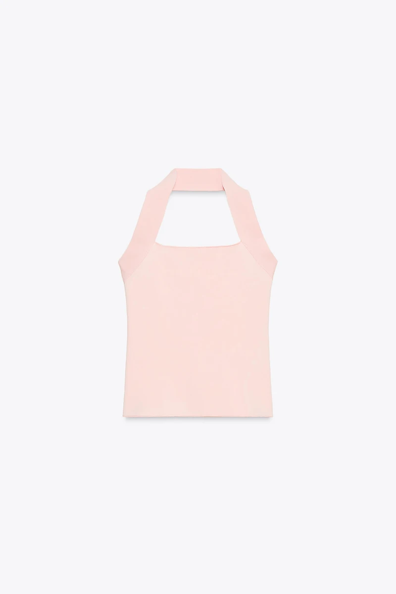 STRETCH HALTER TOP