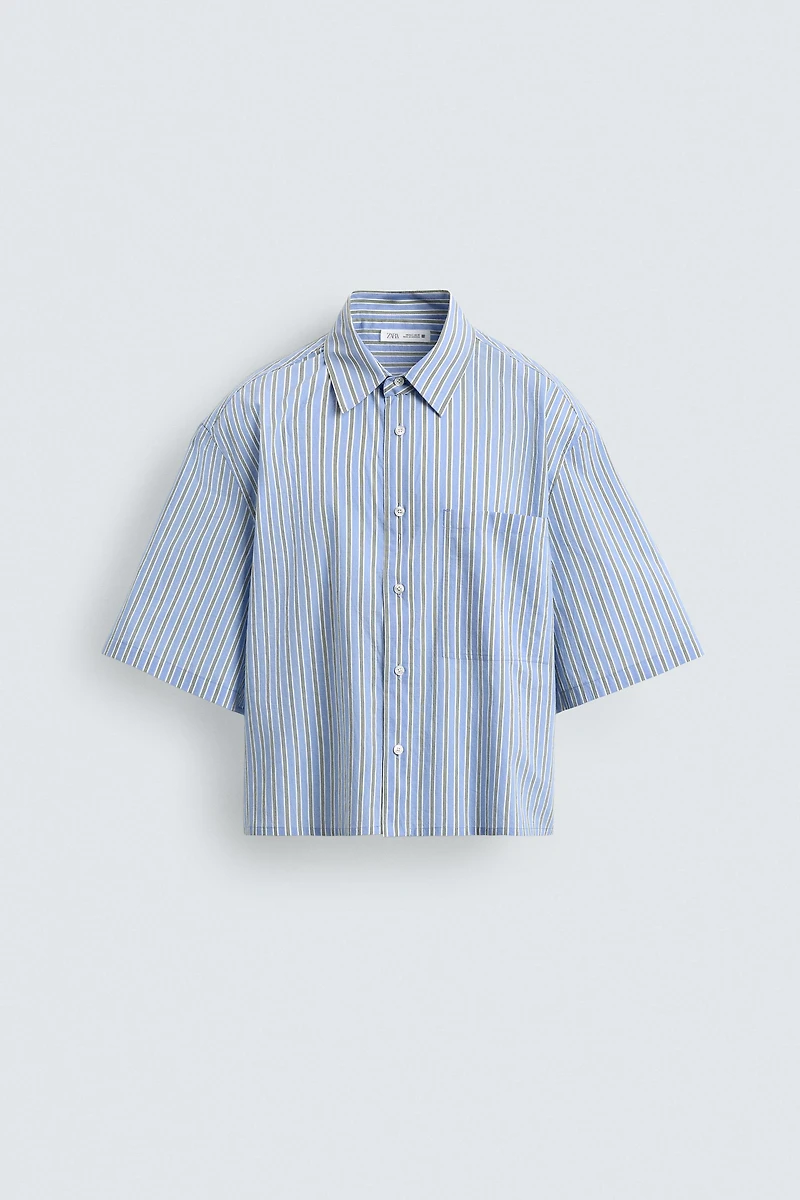 CONTRAST STRIPED SHIRT