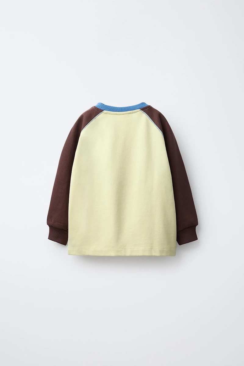 T-SHIRT MANCHES RAGLAN CONTRASTE