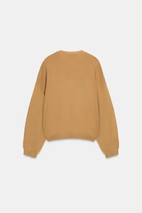 V-NECK KNIT CARDIGAN