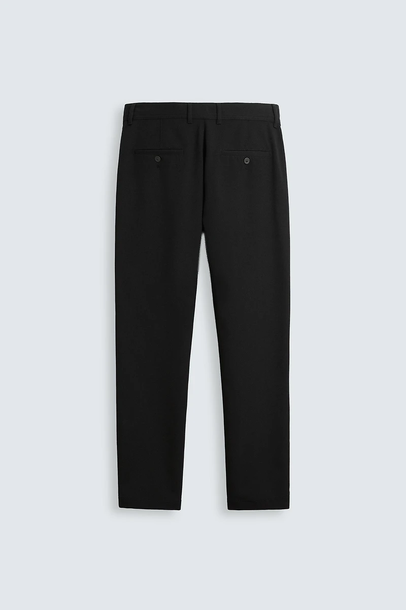 TEXTURED STRETCH PANTS