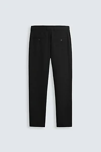 TEXTURED STRETCH PANTS
