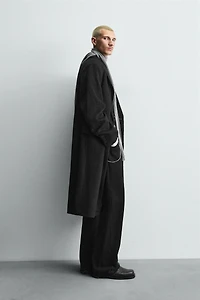 DOUBLE-BREASTED WOOL COAT