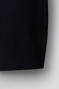 TEXTURED BARREL PANTS