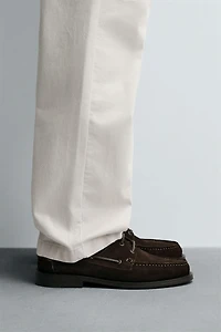 LIMITED EDITION SPLIT SUEDE BOAT SHOES