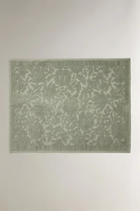 COTTON JACQUARD BATH MAT