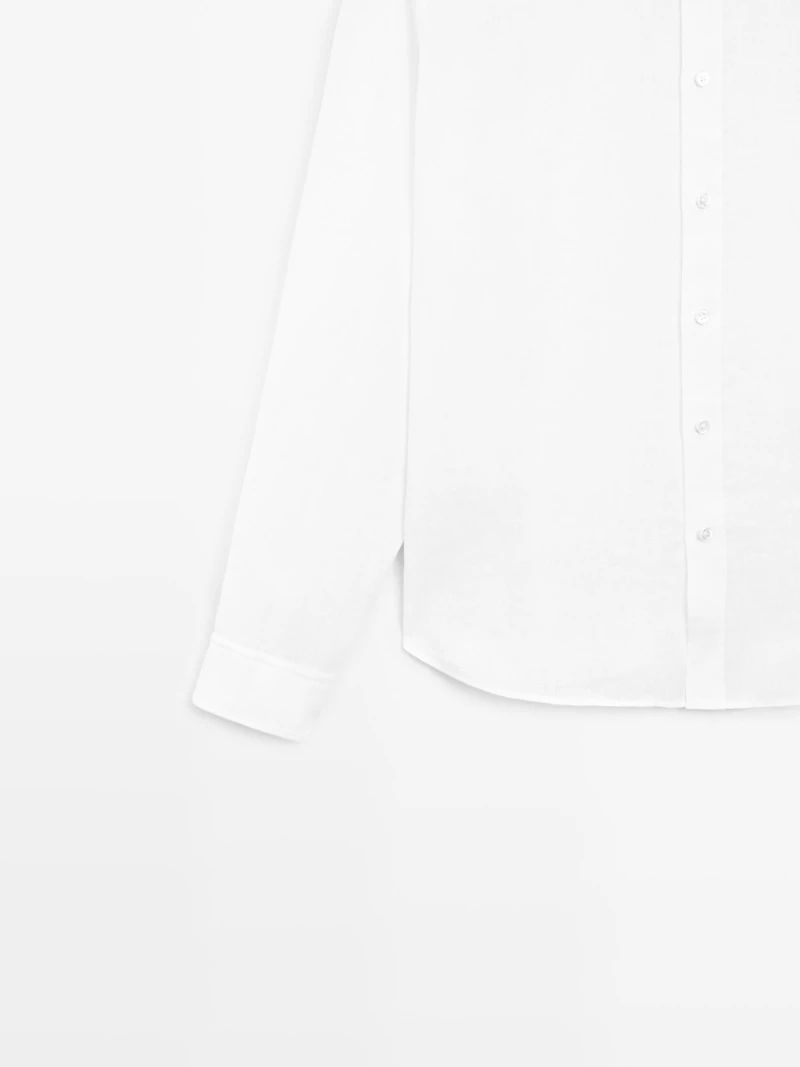 100% linen regular fit shirt