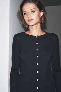 GILET 100 % LAINE CÔTELÉ