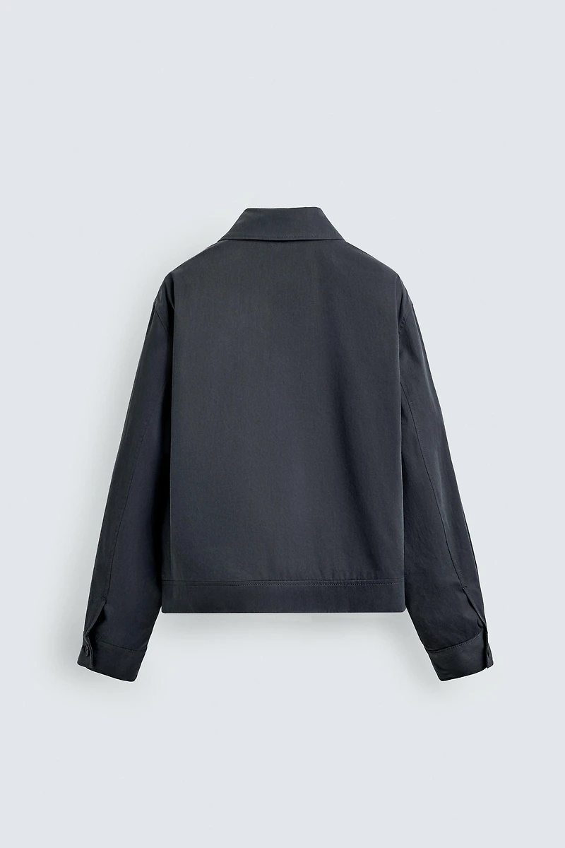 BLOUSON COUPE DÉCONTRACTÉE EN COTON