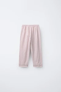 3-6 YEARS/ GINGHAM FLANNEL PAJAMAS