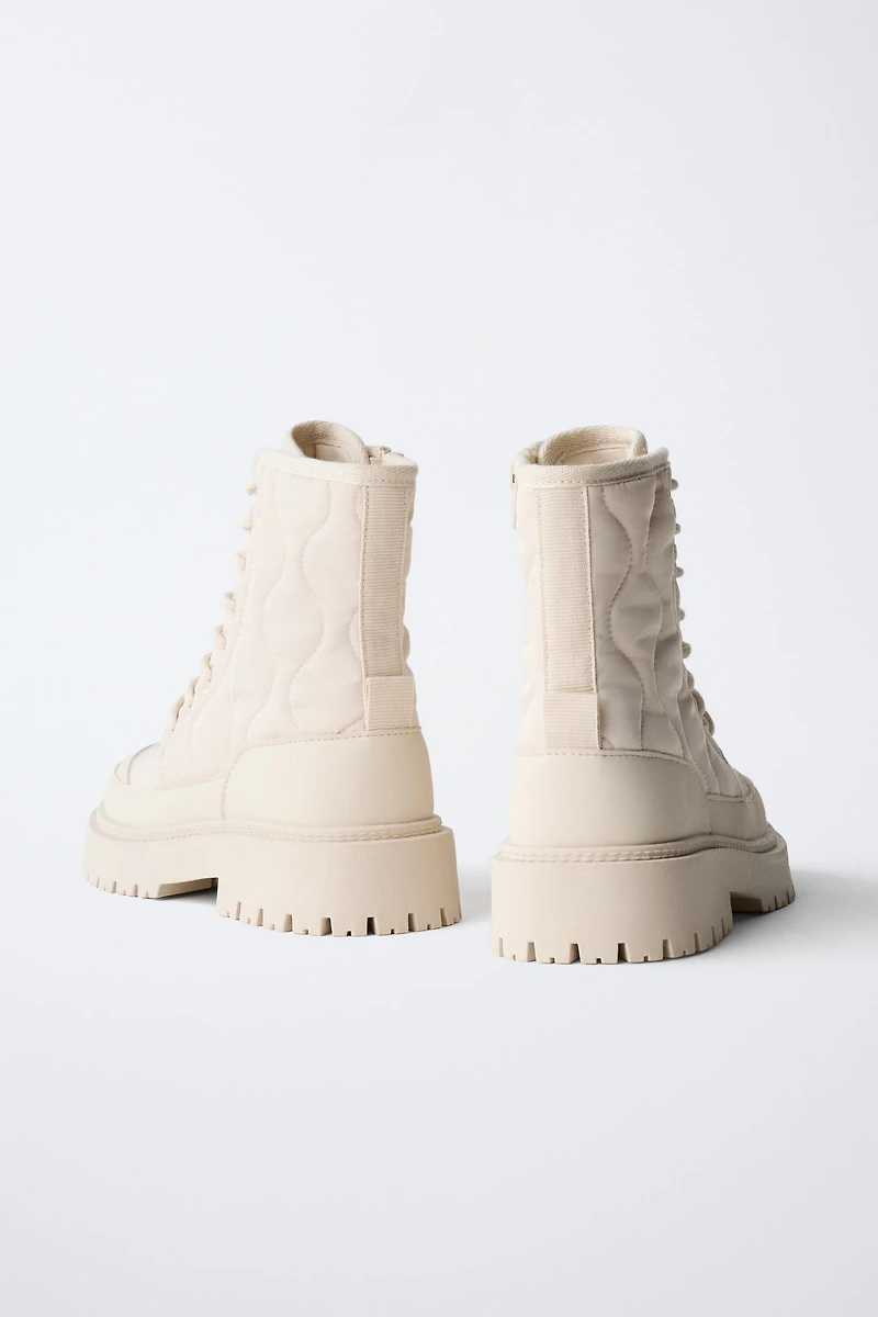 QUILTED ANKLE BOOTS
