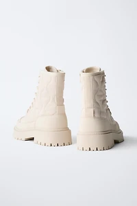 QUILTED ANKLE BOOTS