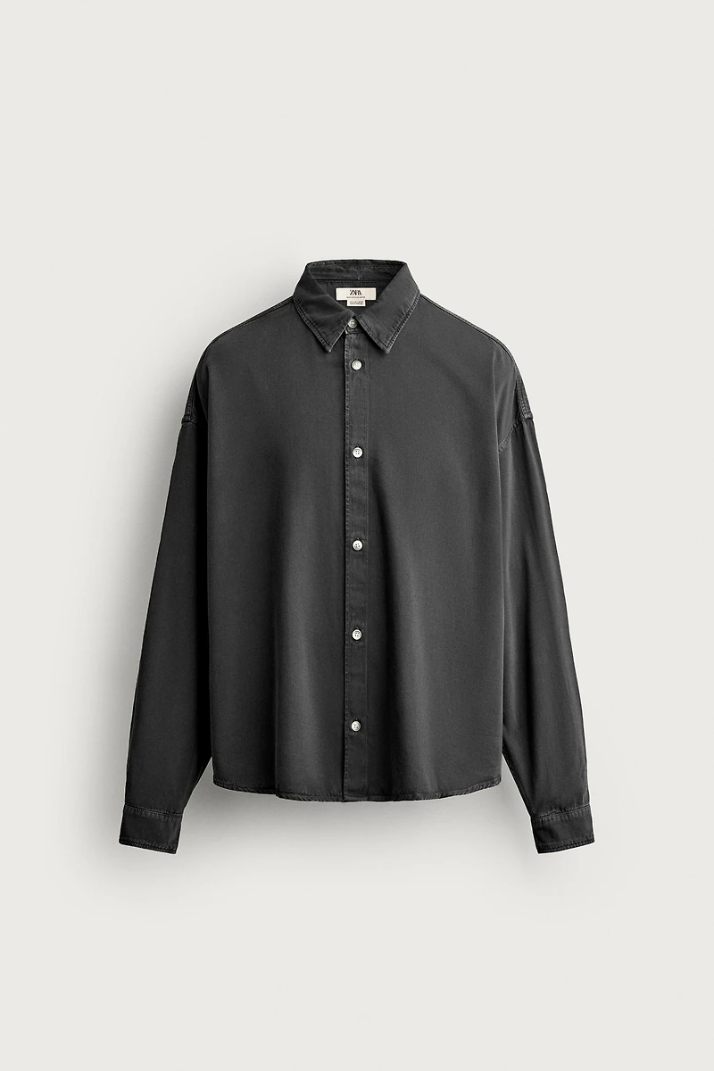COTTON - LYOCELL BOXY FIT SHIRT