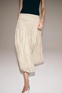 ZW COLLECTION DRAPED MIDI SKIRT