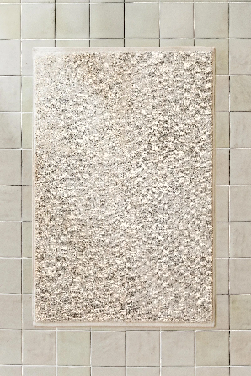 RICE STITCH COTTON BATH MAT