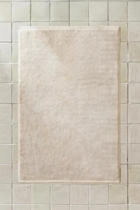 RICE STITCH COTTON BATH MAT