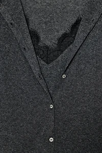 VESTE TOP COMBINÉE DENTELLE