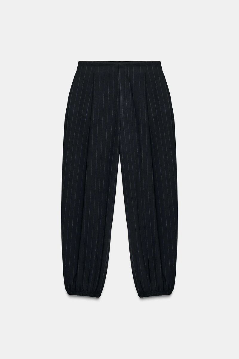 PANTALON JOGGER À RAYURES TENNIS AVEC PLIS
