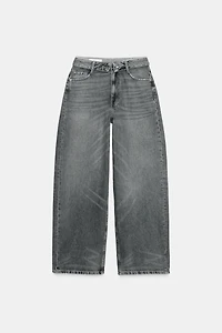 TRF MID-RISE FOLDED WAIST JEANS