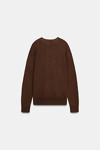 100% EXTRA-SOFT WOOL V-NECK JUMPER