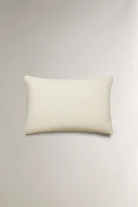 MINI WAFFLE-KNIT COTTON PILLOWCASE