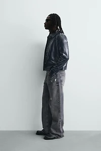 VINYL EFFECT OVERSHIRT